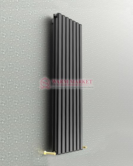 Вертикальный дизайн радиатор Anit Vertical 1500 анодированный алюминий цвет черный