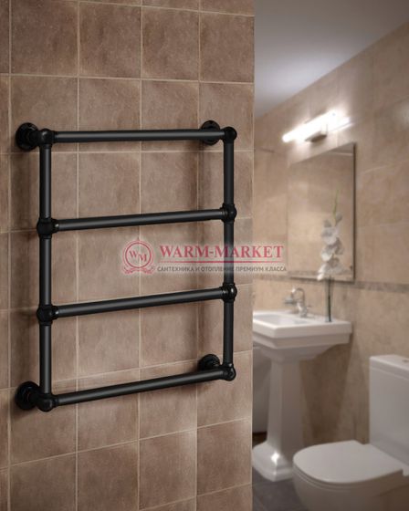 Полотенцесушитель Warmer Bomond в ретро стиле 700х500 мм, 4 перекладины