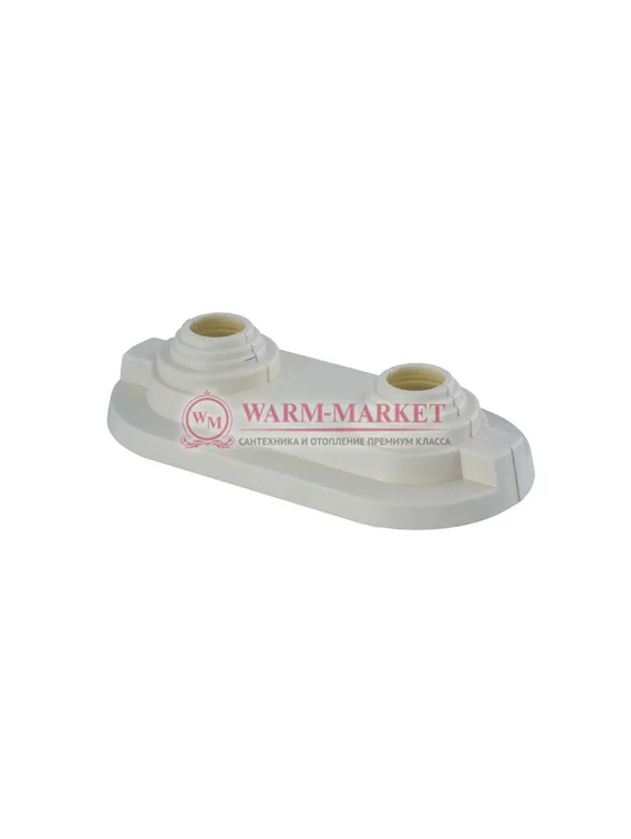 Декоративная розетка-крышка двойная, 50mm расстояние между осями