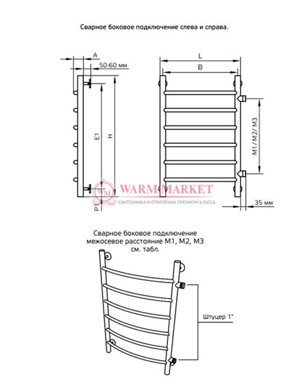 Полотенцесушитель ArtofSpace Classical