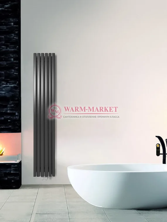 Steel V 30х60 1750 - вертикальный трубчатый дизайн-радиатор, 11 секций