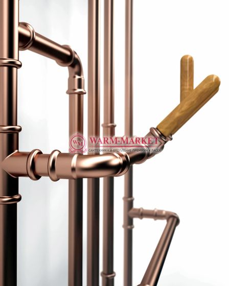 Terma Pajak - стильный водяной дизайн радиатор высотой 1800 мм, цвет медь