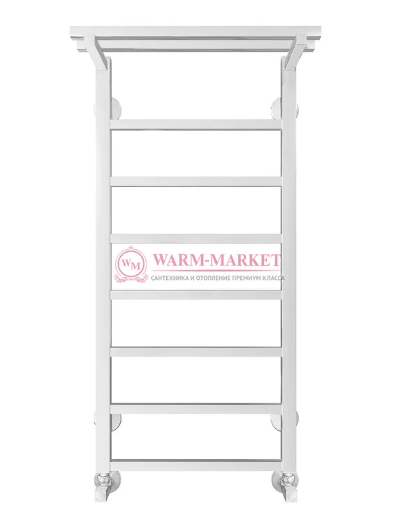 Контур П8-2 - электрический полотенцесушитель с полкой, белый