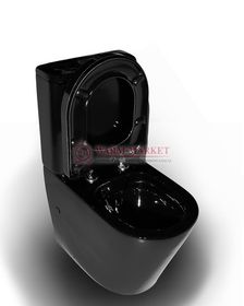 Унитаз Nilo 2303 nero черный глянцевый