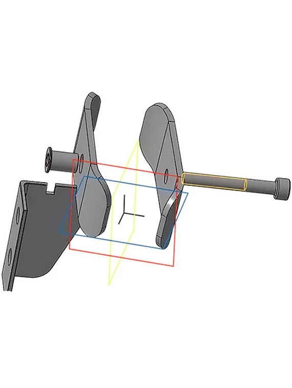 Монтажный набор для ГОРИЗОНТАЛЬНОЙ установки трубчатых радиаторов (4 точки крепления)