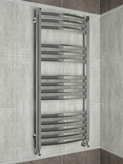 Palermo E - электрический дизайн полотенцесушитель с прямоугольными горизонталями.