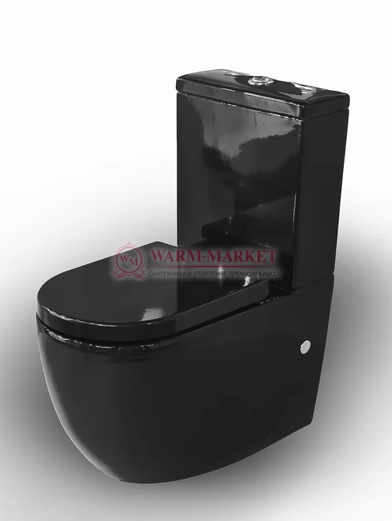 Унитаз Nilo 2301 nero черный глянцевый