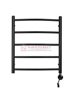 Полотенцесушитель электрический Solent Grevol SR-010 600х500 П5 черный