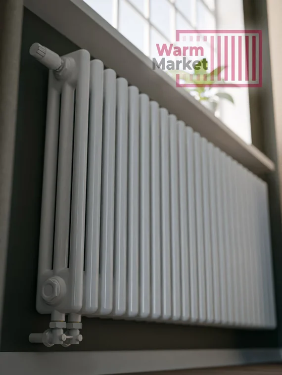 Axxinot Sentir 3090 - стальной трубчатый радиатор, нижнее подключение с термостатикой N69 твв