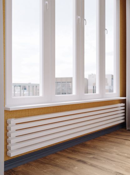 Bronto Plex Z - горизонтальный трубчатый радиатор шириной 2000 мм, боковое подключение