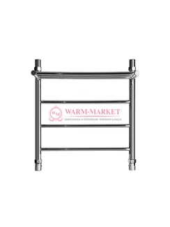Galant 4 (прямой) - водяной полотенцесушитель с полкой из нержавеющей стали