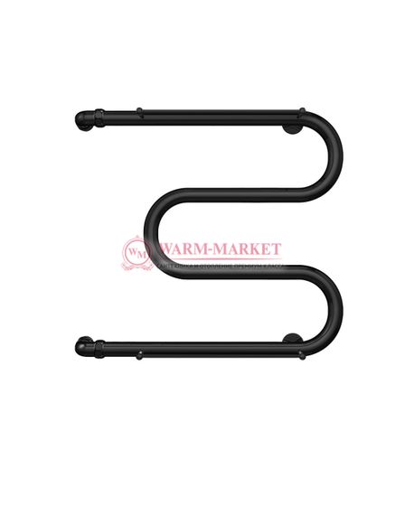 М-образный - водяной полотенцесушитель с полкой, боковое подключение