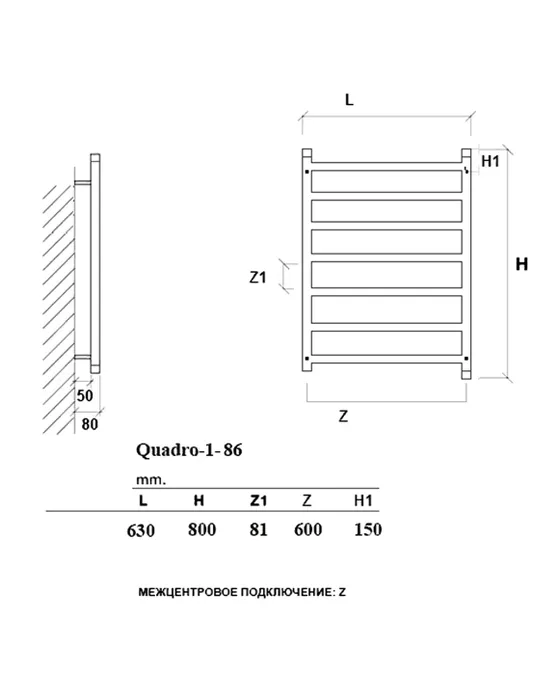Quadro-Q1 - водяной дизайн-полотенцесушитель из нержавеющей стали | Фото 16