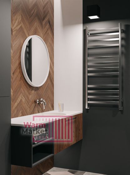 Axxinot V 30 - водяной дизайн полотенцесушитель с квадратным и прямоугольным профилем из нержавеющей стали.