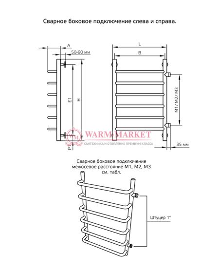 Полотенцесушитель ArtofSpace Monroe