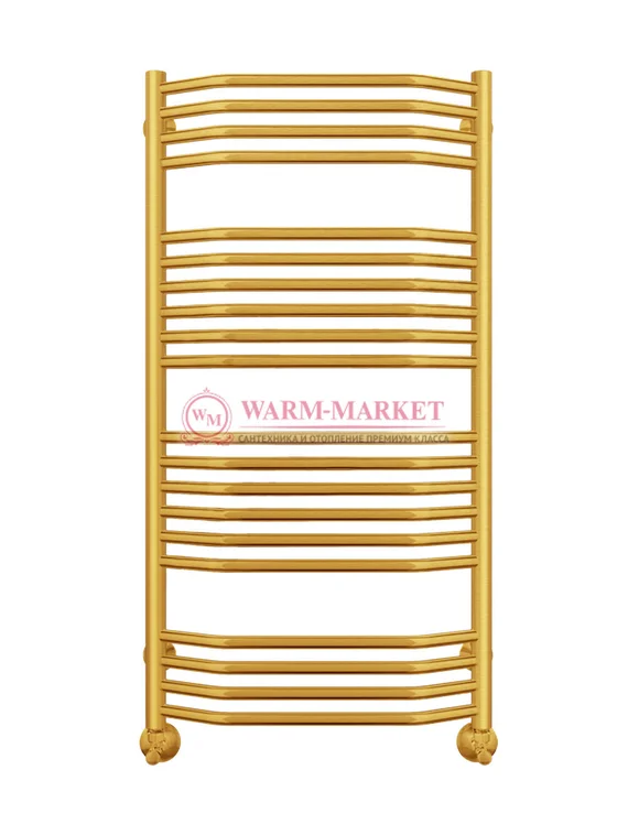 Виктория П20 - электрический полотенцесушитель, цвет золото
