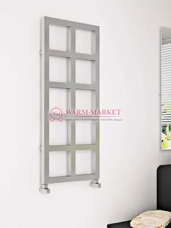 Дизайнерский полотенцесушитель из матовой полированной нержавеющей стали Piazze Carisa