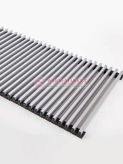 Декоративная решетка Techno Elit рулонная алюминиевая, цвет алюминий, шириной 150 мм