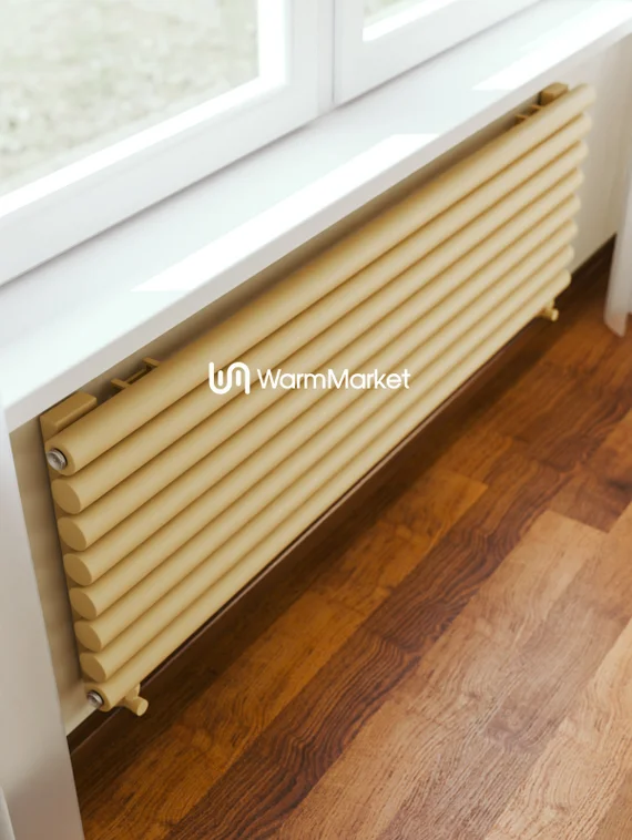 Bareng Monte Z 3000 - горизонтальный трубчатый радиатор шириной 3000 мм, нижнее разнесенное подключение