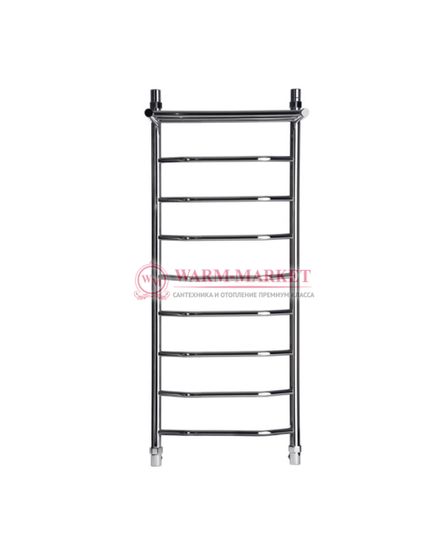 Galant 6 (трапеция) - водяной полотенцесушитель с полкой из нержавеющей стали