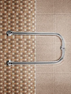 Полотенцесушитель П-образный бесшовный из нержавеющей стали