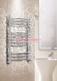 Forma E - электрический полотенцесушитель шириной 400 мм, выпуклый вперед