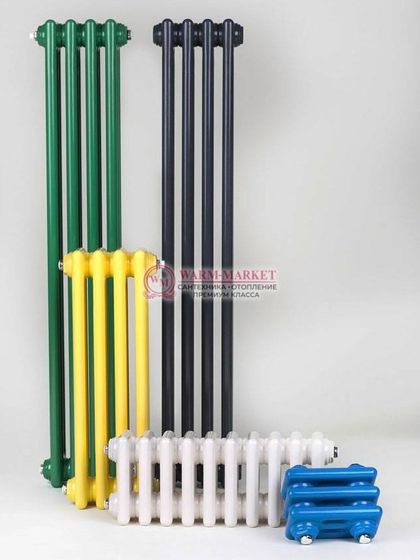 Вертикальный трубчатый радиатор Solira 2180 N12 боковое подключение, цвета RAL