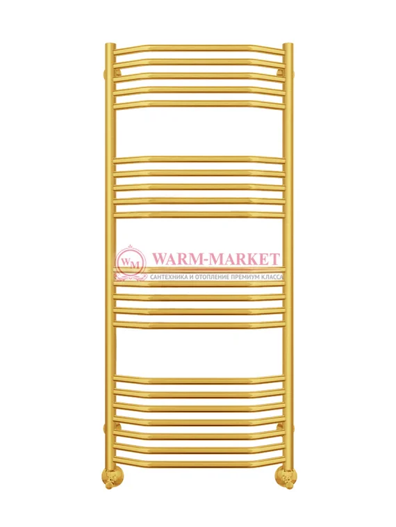 Виктория П22 - электрический полотенцесушитель, цвет золото
