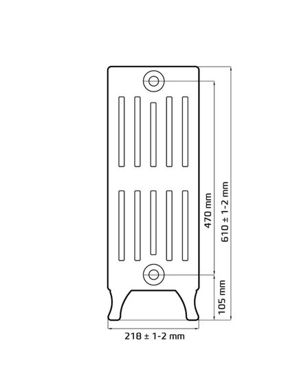 Verdun 470 - чугунный дизайн радиатор