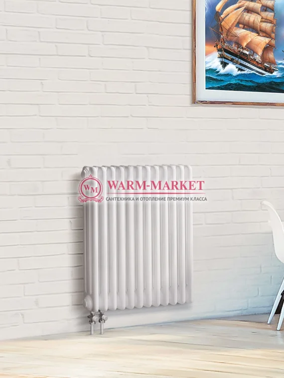 Трубчатый радиатор Dia Norm 3057-10 секций, трехтрубный с нижним правым/левым подключением.