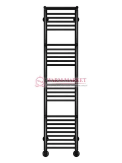 Аврора П27-1 - водяной полотенцесушитель с полками, нижнее подключение, черный