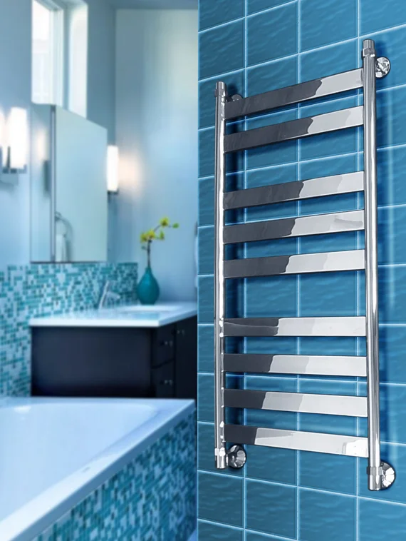 Napoli - электрический дизайн полотенцесушитель с широким профилем прямоугольного сечения