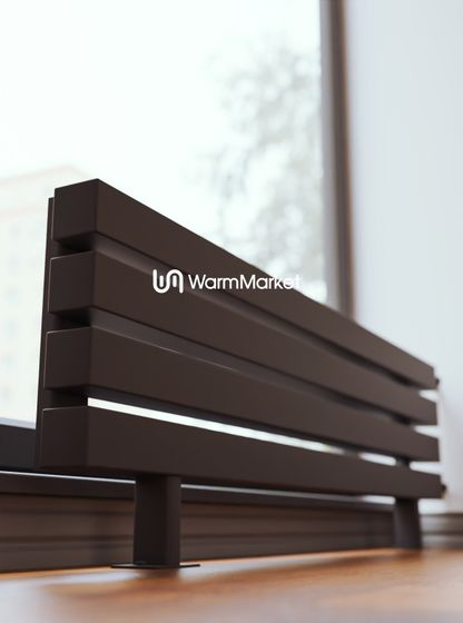 Bareng Livian ZN 1750 - напольный трубчатый радиатор шириной 1750 мм, боковое подключение