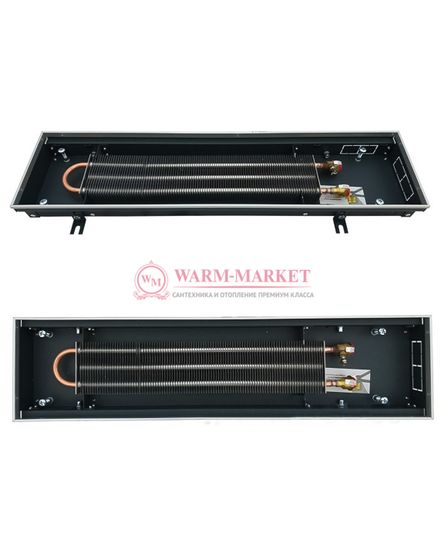 Внутрипольный конвектор Techno Usual KVZ, высота 65 мм., ширина 200 мм., без решетки