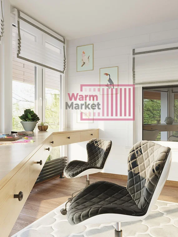 Costola 60х30 ZN - напольный трубчатый радиатор шириной 1750 мм, 14 секций