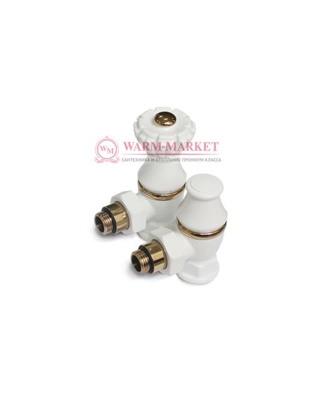 Комплект для подключения радиатора Liberty угловой, белый