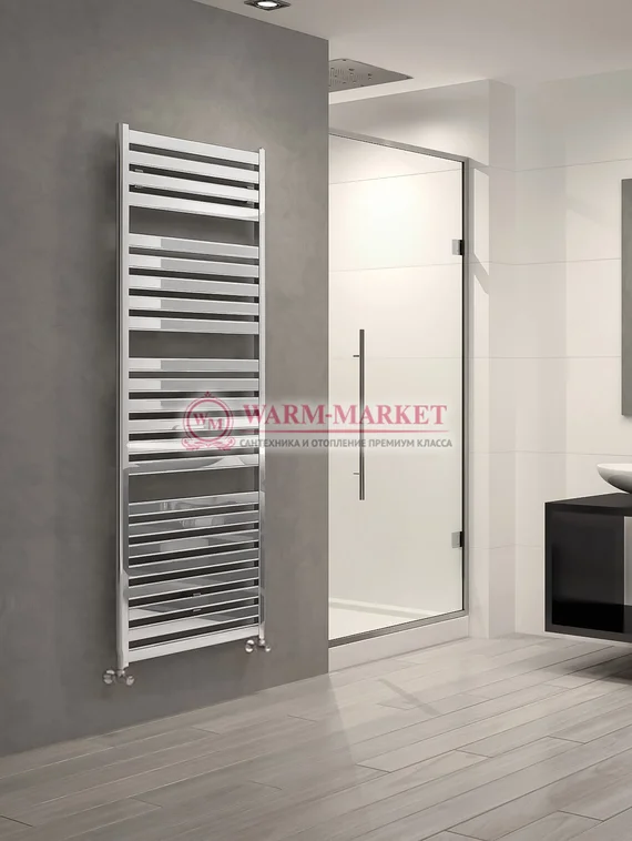 Полотенцесушитель Irsap Velа из нержавеющей стали с горизонтальными овальными трубками