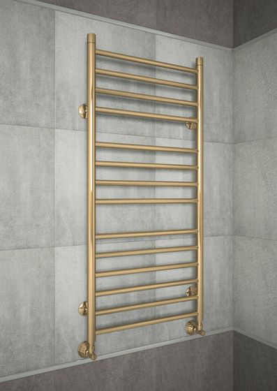 Avrora - бронзовый водяной полотенцесушитель с прямыми перекладинами.