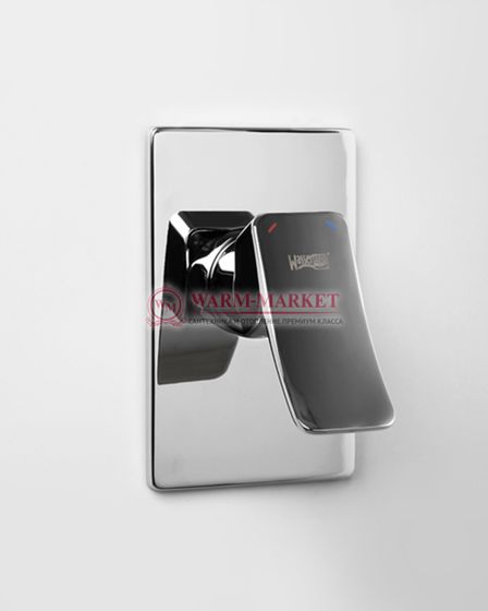 Встраиваемый комплект для душа с верхней душевой насадкой черный А12669-Bl