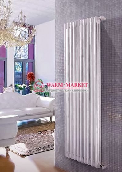 Вертикальный трубчатый радиатор Dia Norm 3180 трехтрубный, боковое подключение