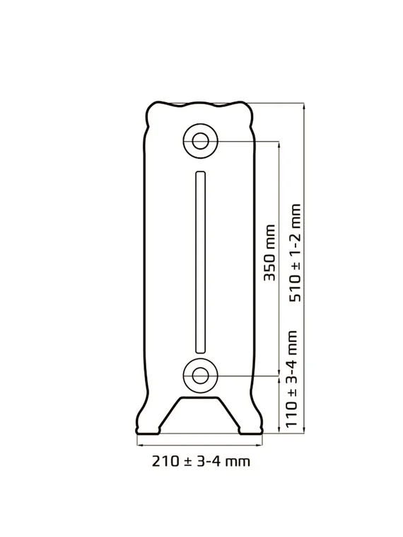 Windsor V&amp;R 350 - чугунный дизайн радиатор