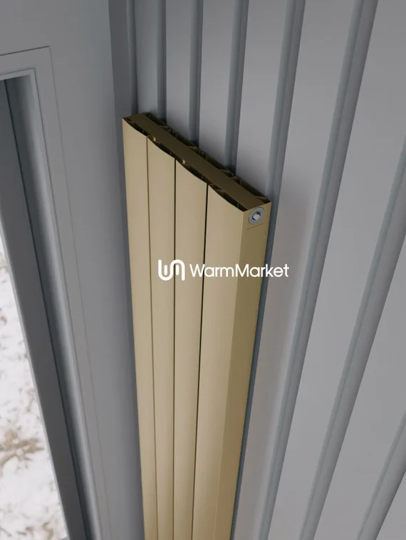 Axxinot Barkas V 1500 - вертикальный алюминиевый радиатор высотой 1530 мм