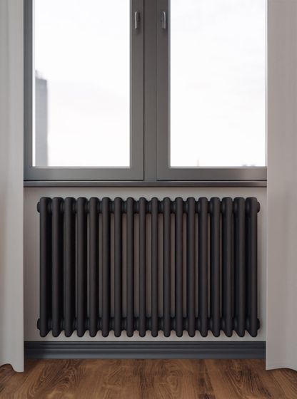 Bronto Pipe 3090 - трехтрубный трубчатый радиатор высотой 900 мм, нижнее подключение с термостатикой