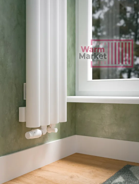 Axxinot Rendo 57 V - вертикальный водяной радиатор высотой 1250 мм, 12 секций