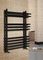 Verona A - полотенцесушитель с выдвинутыми вперед верхними перекладинами черного цвета