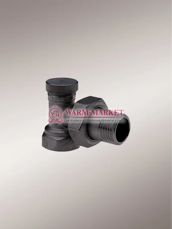 Узел запорный Hummel угловой ¾, черный