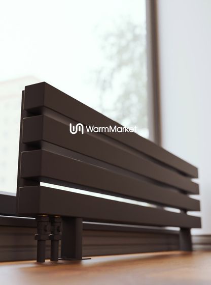 Bareng Livian ZN 1750 - напольный трубчатый радиатор шириной 1750 мм, нижнее левое подключение