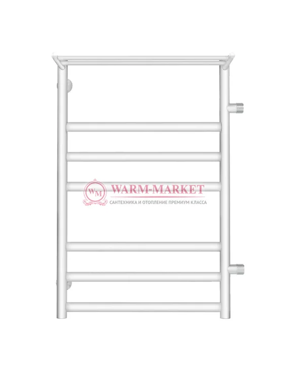 Хендрикс БП П7 - водяной полотенцесушитель, боковое подключение, белый