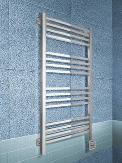 Modus White E - белый электрический полотенцесушитель с квадратным профилем