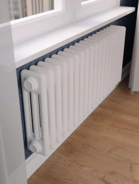 Bronto Pipe 3037 - трехтрубный трубчатый радиатор высотой 370 мм, нижнее подключение с термостатикой